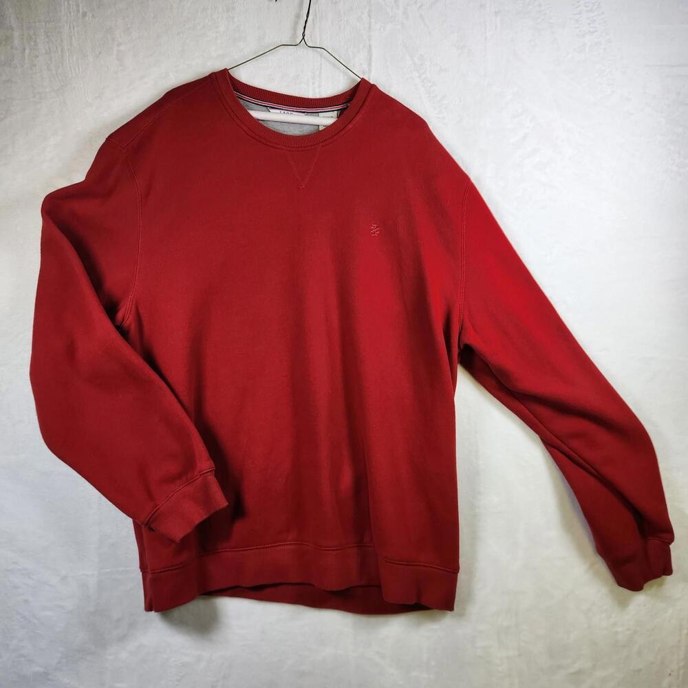 Izod Mens‎ Crewneck Sweatshirt Red Size 2XL
